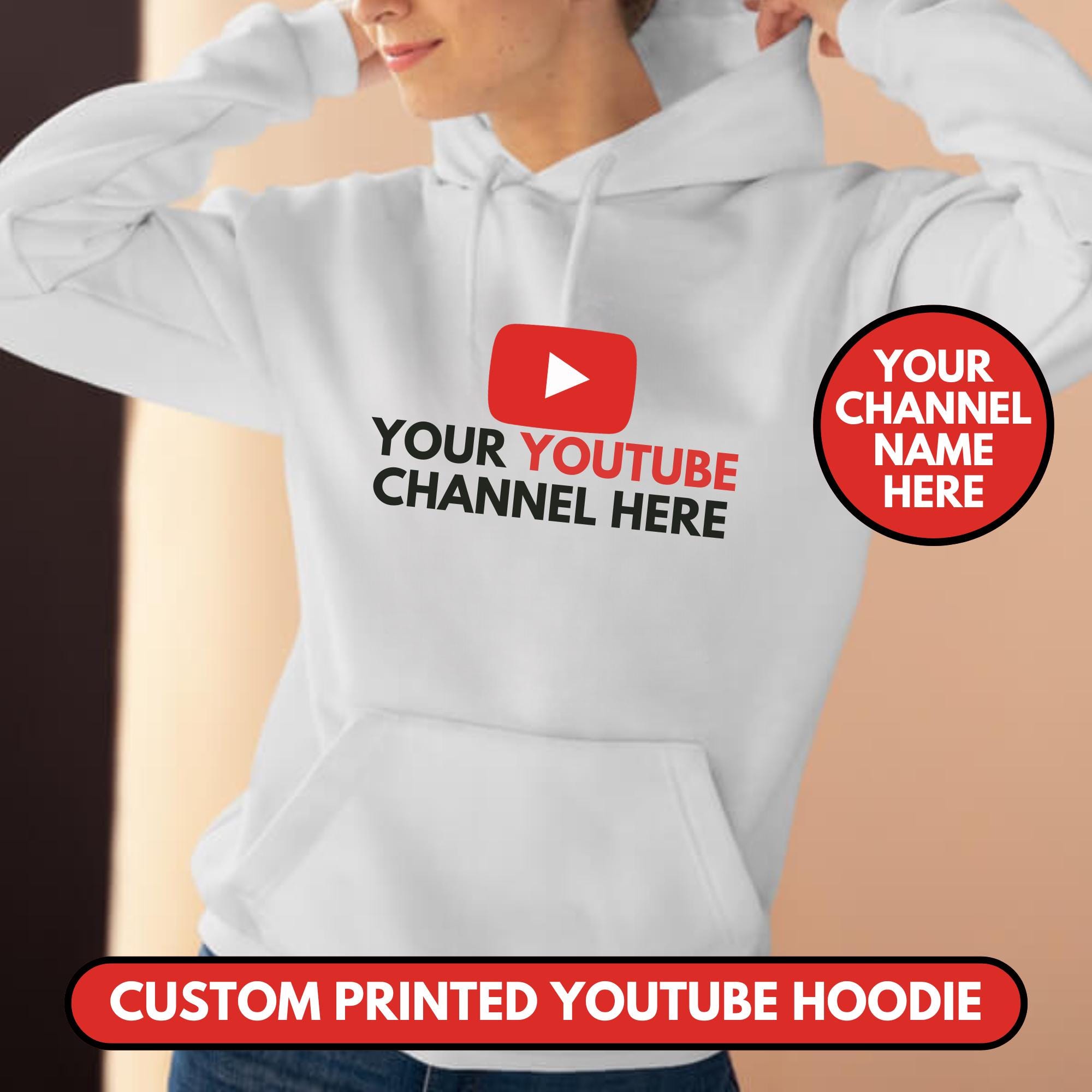 Custom Channel Hoodie Subscribe Channel Custom