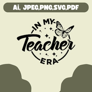 Cadeau SVG de l&#39;époque de mon enseignant, Svg de l&#39;époque de l&#39;enseignant, Svg de chemise enseignant, Svg appréciation de l&#39;enseignant, téléchargement immédiat de l&#39;enseignant