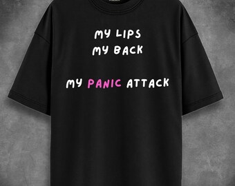 Funny Comfort Colors® T-Shirt | My Lips My Back Meme Shirt | Sarcastic Graphic Tee | Ironic Relatable Gift | Alt Internet Humor