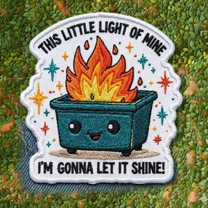 This Little Light Of Mine Patch, Funny Quote Embroidered Patch, Inspirational Iron On Patch, Cute Jacket Backpack Gift