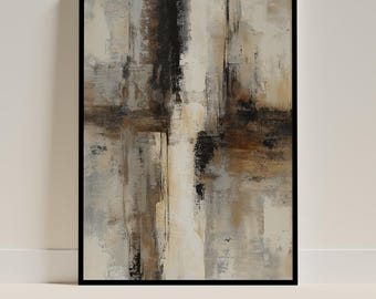 Wabi Sabi Wall Art Print | Textured Beige Abstract | Japandi Digital Download | Neutral Minimalist Decor | Printable Wall Art
