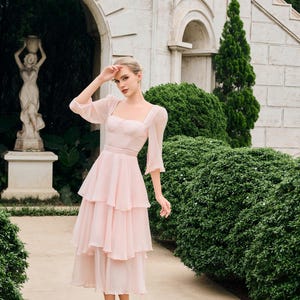 Light Pink Corset Dress - Etsy