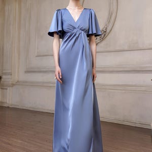 empire waist mother of bride dresses Color:Matcha Green COLOR|554|PINE LaDivine 9312 Champagne 6 Evening gown appliqued illusion elbow sleeves
