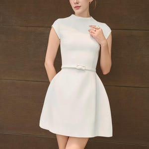 Plain White Long Sleeve Dress - Etsy Plain White Long Sleeve Dress - Etsy