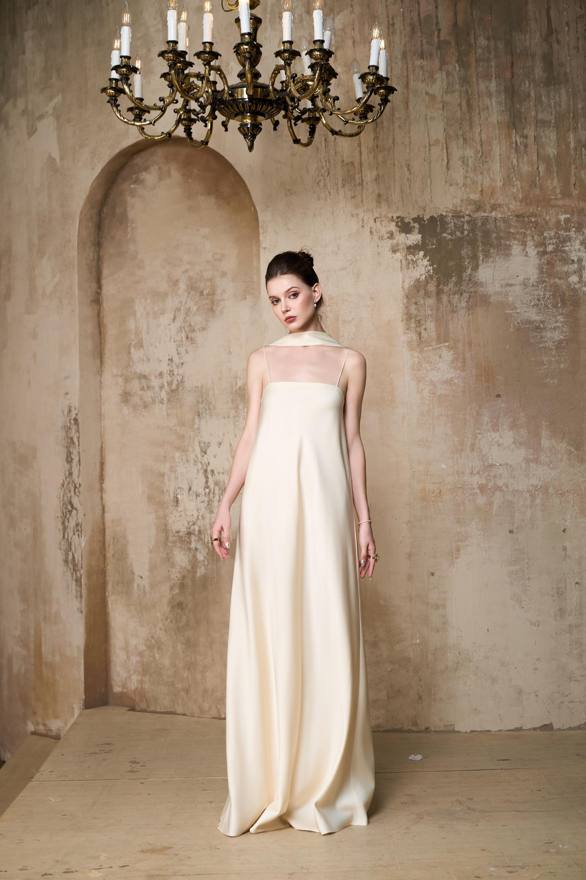 maternity bridesmaid dress champagne Color:Eggplant