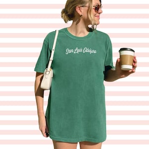 SAN LUIS OBISPO / Camiseta Comfort Colors 100% algodón hilado en anillo