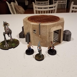 Star Wars Legion Terrain - Flames of War - Bolt Action - 35mm - 28mm - 15mm - 3D Printed Desert Storage Building
