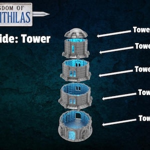 Tower, Kingdom of Tor&#39;Ithilas - Gondor Inspired - MESBG