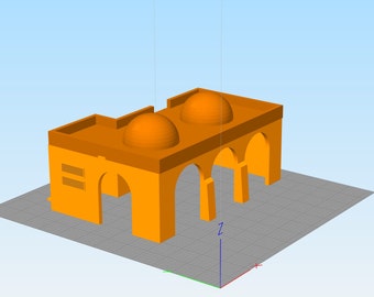 Star Wars Legion Terrain - File STL digitale - Desert Market Building