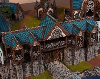 Gatehouse and Walls, Kingdom of Noldareth - MESBG - Conquest Creations