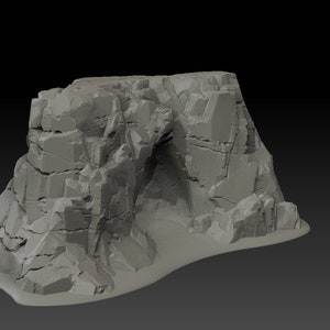 Stone Trove -  Miniature Tabletop Terrain - Cliffs