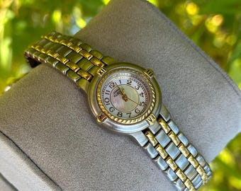 Ann Klein Mother of Pearl Silver and Gold tone Ladies Watch Anne Klein 1927MPTT Mother-of-Pearl Dial Silver Tone Women main image 4