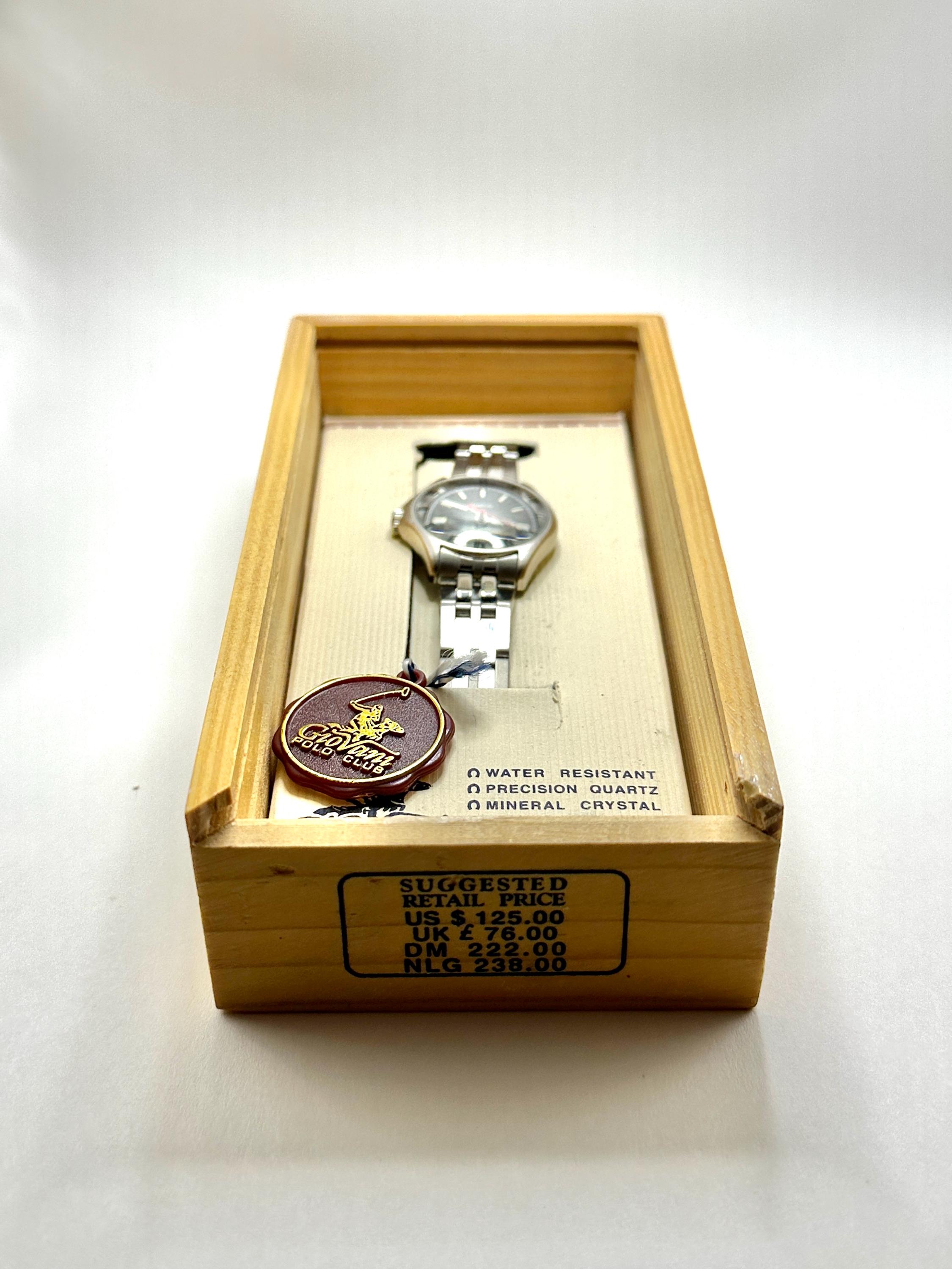Vintage Beverly Hills Giovani Polo Club Mens Silver Tone  display picture 2