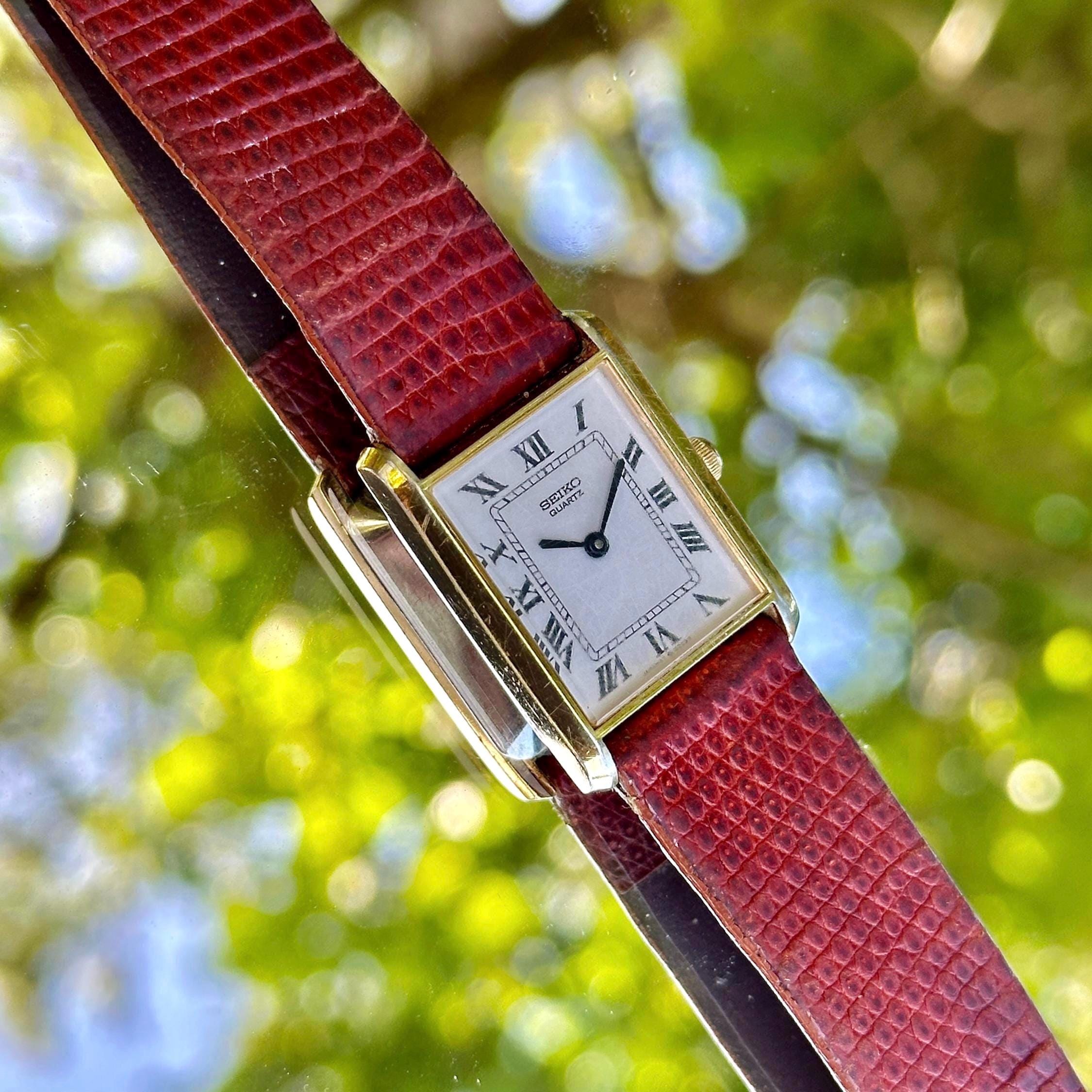 Vintage Womans Seiko Tank - Etsy Vintage Womans Seiko Tank - Etsy
