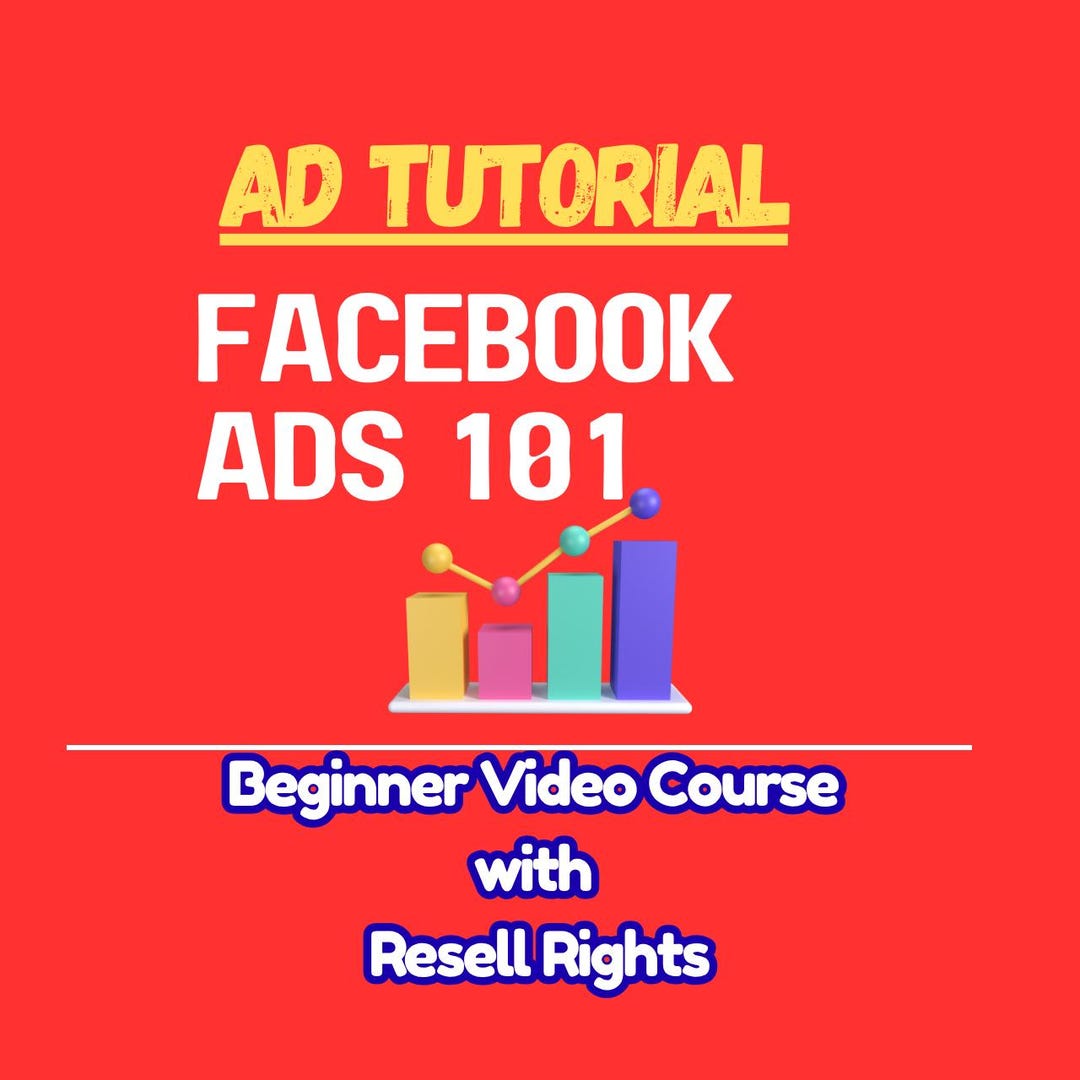 Facebook Ads 101 - Beginner Video Course With Resell Rights - Etsy