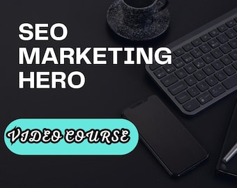 SEO Marketing Hero – Videokurs med återförsäljningsrättigheter | Ranka högre och öka webbplatstrafiken