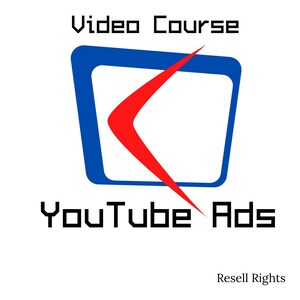 May include: A graphic with the words "Video Course" above a blue and red design, with "YouTube Ads" below. The words "Resell Rights" are at the bottom.