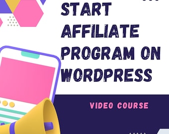 Affiliate Program Video Course: WordPress Setup, Resell Rights (Digital Download)
