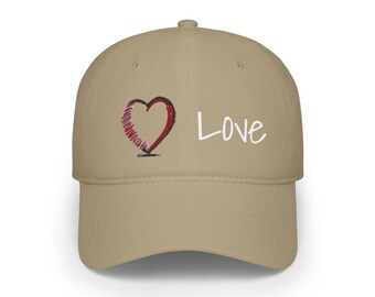 Sketched Heart Love Baseball Cap