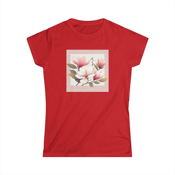 Magnolia Flower Women's Softstyle Tee