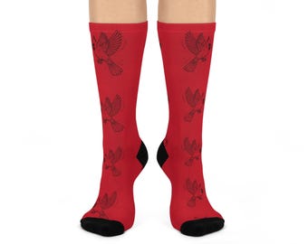 Cardinal Crew Socks: Cozy Bird Lover Gift