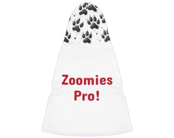 Zoomies Pro Cozy Pet Hoodie with Paw Print Design