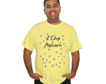 I Love Popcorn Unisex Tee