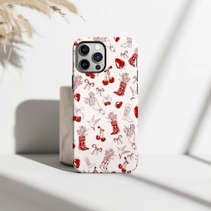 Coquette Coastal Cherry Cowgirl Phone Case, Summer Phone Case, Long Live Cowgirls, iPhone 17 16 15 14 13 12 11 Pro Max, Samsung S25 S24 S23 Plus Ultra