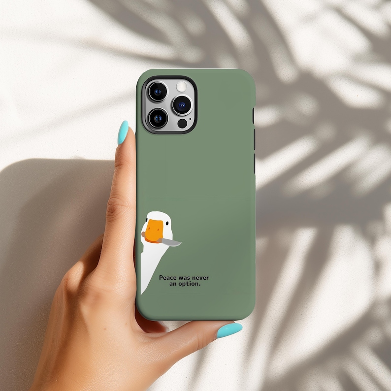 Silly Goose Phone Case Funny Animal Lover Gift Protective Case ...