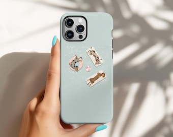 Dachshund Phone Case, Cute Wiener Dog Cover, Dog Phone Case, Summer Pool Puppy Cover, iPhone 17, 16, 15, 14, 13, 12, Samsung s25 S24, S23