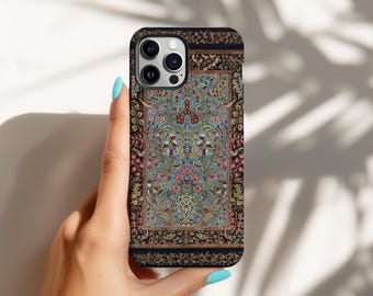 Persian Phone Case Persian Carpet Mediterranean Cover, iPhone 18Pro 17 16 15 14, 13, Samsung S30, S26, S25, S24, S23Fe, A16, Pixel 11, 10