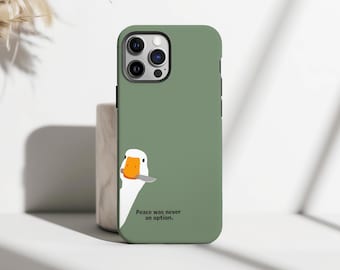 Silly Goose Phone Case Funny Animal Lover Gift Protective Case Cottagecore Theme Gift For iPhone 17 16 15 14 13 12 Pro Max, Samsung S25 S24