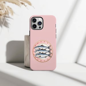 Retro Sardine Tin MagSafe Phone Case, Italian Summer Moodboard Gift, iPhone 16 15 14 13 12 11 Pro Max, Samsung S25 S24 S23 Ultra