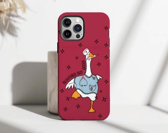 Nurse Silly Goose, Nurse Appreciation Phone Case, Funny Animal Lover Gift Cover fit for iPhone 17 16 15 14 13 12 11 Pro Max, Samsung S25 S24
