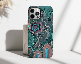 Whale Shark Phone Case, Aboriginal Print Phone Cases, Beachy Tropical Phone Cover for iPhone 17 16 15 14 13 12 11 Pro Max, Samsung S25 S24