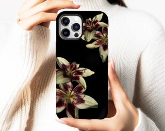 Pink Lily Flower Phone Case | iPhone 17/16/15/14/13/12/11 Pro Max