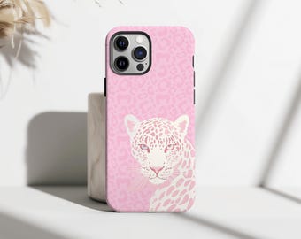 Funda de leopardo rosa con estampado animal, suave y femenina, estilo Y2K, para iPhone 17, 16, 15, 14, 13, 12 y 11 Pro Max y Samsung S25 y S24.