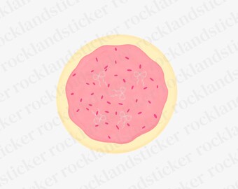 pink sugar cookie clipart