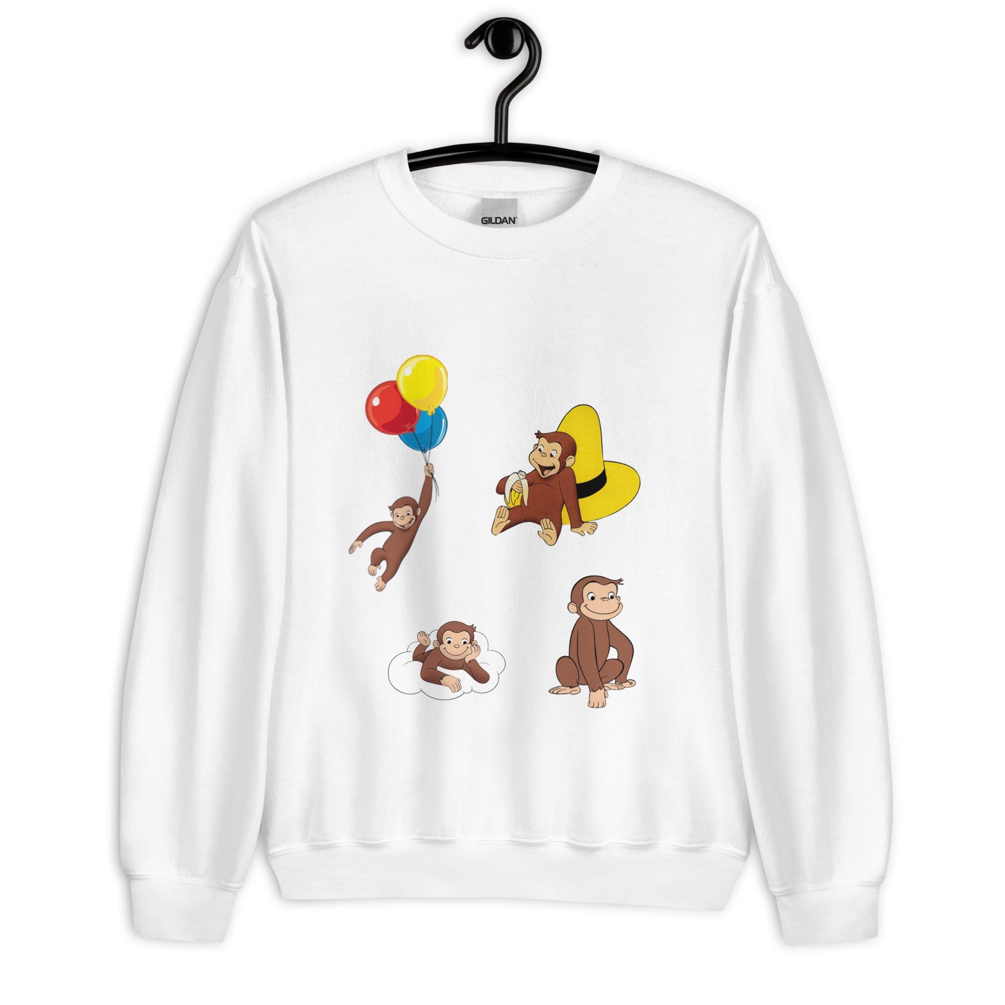 Curious George Hoody - Etsy