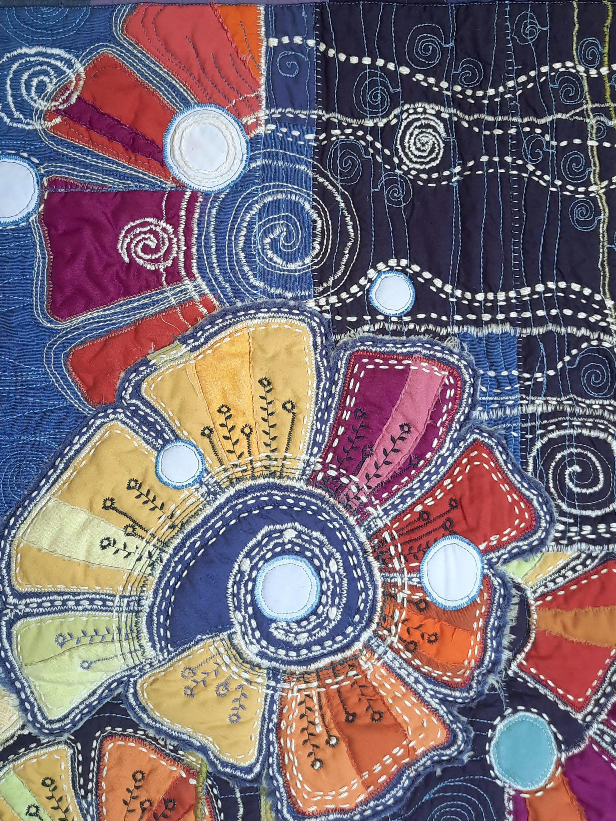 Art Quilt Pattern, Applique "warmed by the Sun." - Etsy