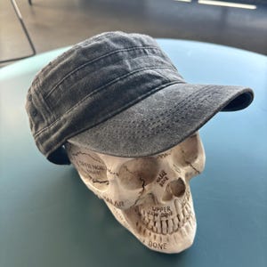 WILL NOT Arrive Until JAN!!! Newsboy Hat Grey Wash: Vintage Y2K Rave Newsboy Cap, Gothic Grunge Beret Emo