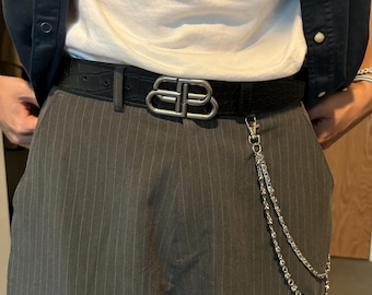 Y2K Gothic Cross Jeans Chain: Grunge Wallet Accessory