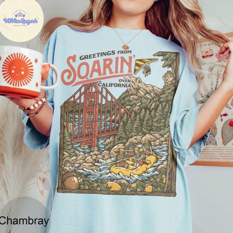 Vintage Disney Soarin' Over California Comfort Colors Shirt, Disney ...