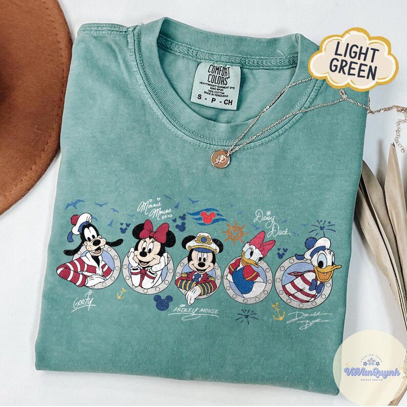 Vintage Mickey & friends signature Disney Cruise Line shirt, Family matching Wish Dream Magic Wonder Destiny Treasure Fantasy shirt bild 3