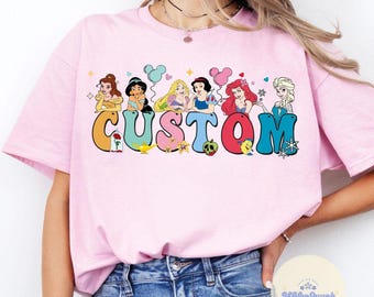 Personalized Disney Princess shirt, Birthday Girl T-shirt, Gift for her, Toddler shirt gift It's my birthday Best Birthday ever Tee