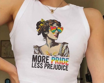 More Pride Less Prejudice Shirt, LGBTQ Shirt, Proud Ally Shirt, Pride Month Shirt, LGBTQ Sweatshirt, LGBTQ Gift, Pride Parade, Lesbian Shirt