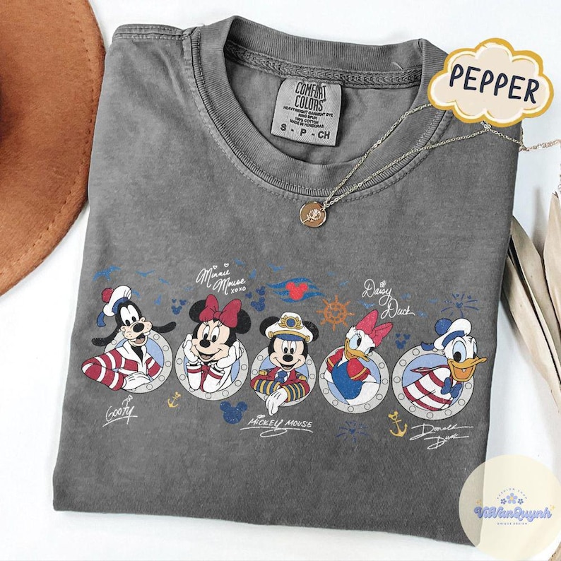 Vintage Mickey & friends signature Disney Cruise Line shirt, Family matching Wish Dream Magic Wonder Destiny Treasure Fantasy shirt bild 5