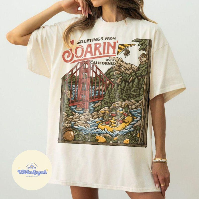 Vintage Disney Soarin' Over California Comfort Colors Shirt, Disney ...