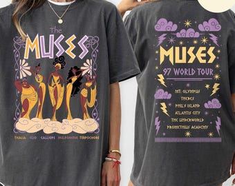 Vintage Retro Disney Hercules The Muses 97 World Tour Shirts, Hercules Diva Muses Song Concert Croptop Shirt, WDW Disneyland Girls Trip Tee