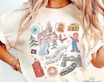Vintage Universal Studios shirt, Super Mario Universal family vacation shirts, Family Girls trip matching shirt baby tee Croptop tank Tshirt